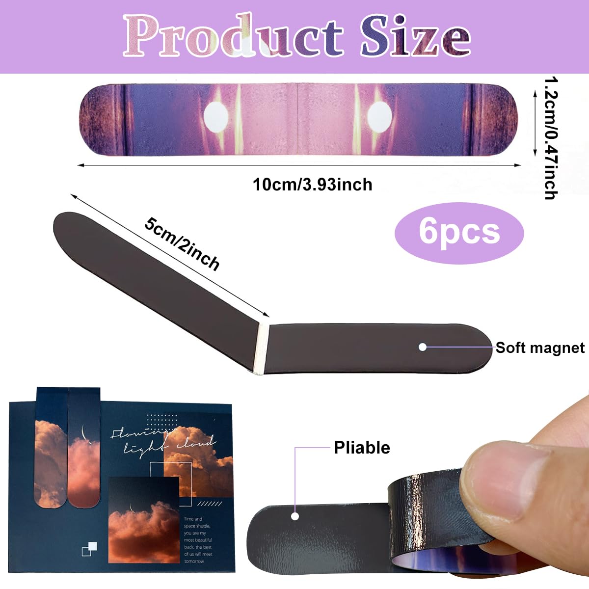 Climberty 6Pcs Magnetic Bookmarks, Folding Magnet Page Markers, Magnetic Page Clip for Students Teachers, Fun Book Marks for Reading, Christmas Gift for Teachers Women Student Climberty 6Pcs Magnetic Bookmarks, Folding Magnet Page Markers, Magnetic Page Clip for Students Teachers, Fun Book Marks for Reading, Christmas Gift for Teachers Women Student